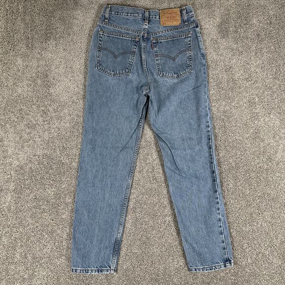 Vtg Levis 512 Jeans Women’s 11 S 28x29 High Waist Tapered Leg Denim Y2K Grunge - Picture 2 of 14